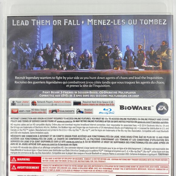 Dragon Age Inquisition PS3 Video Game 2014 Case Booklet Disc Rated Mature - Picture 3 of 7